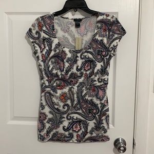 Multicolor top by Ann Taylor.